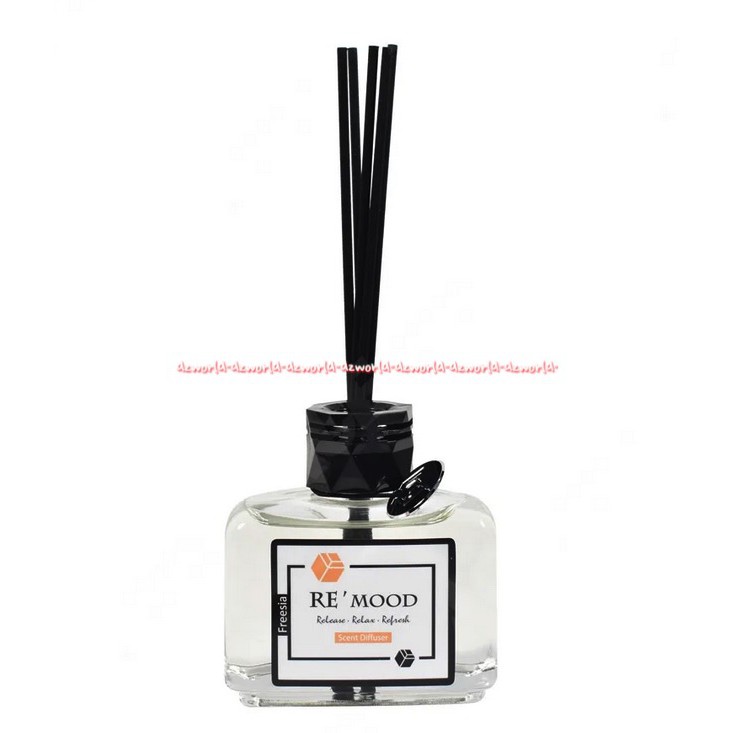 Re'mood 95ml Black Cheddarwood Reed Diffuser Stik Rotan Cheery Breeze Remod Re mood Remood