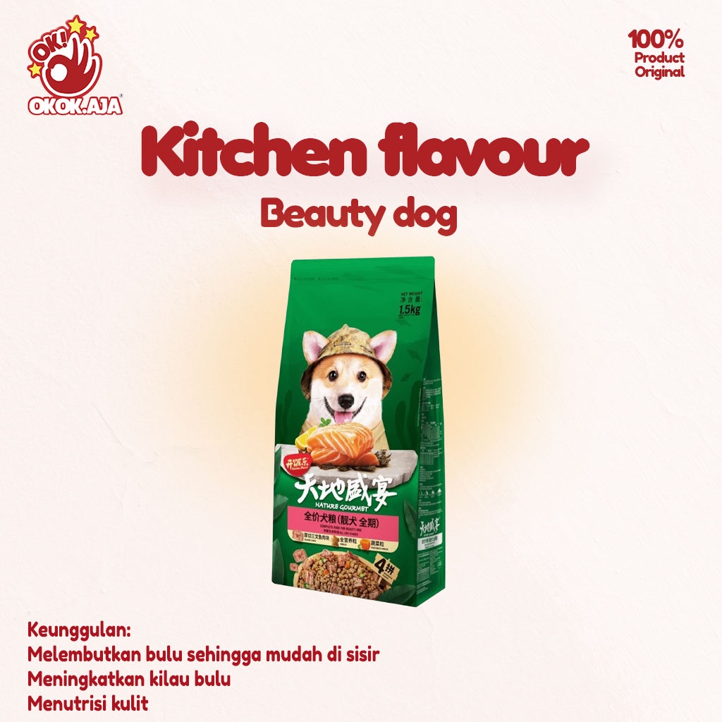 KITCHEN FLAVOR Nature Gourmet Dog Food 1.5kg Makanan Anjing kering premium