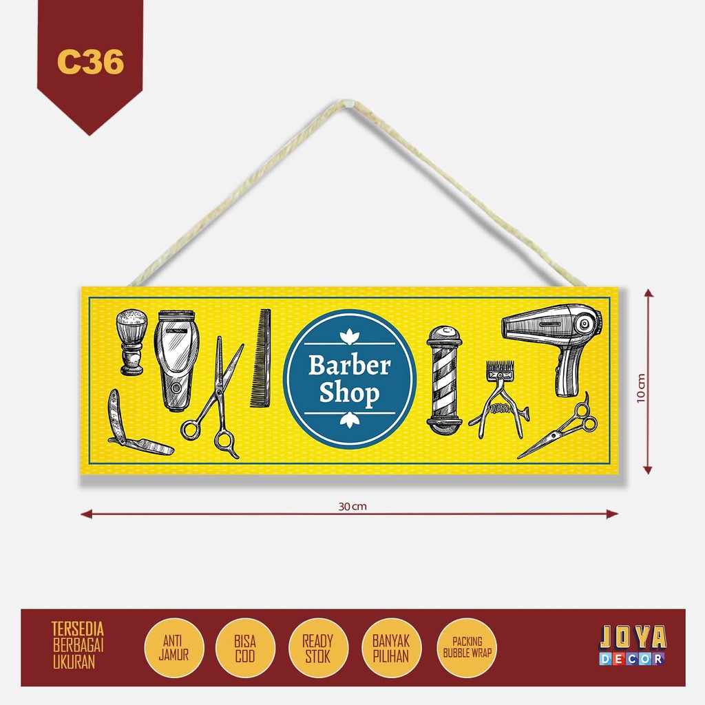 

Sign Board Papan Petunjuk Barbershop CC36