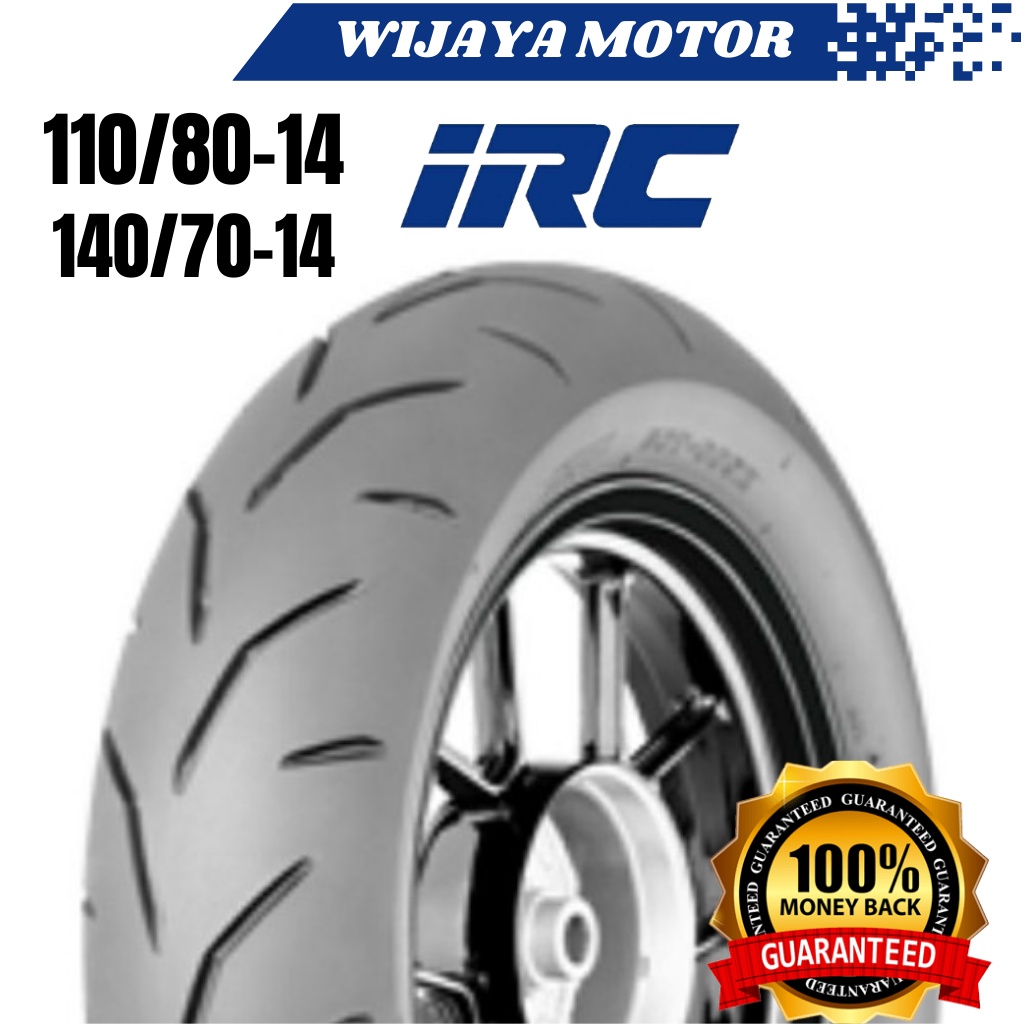 BAN YAMAHA AEROX 155 IRC DEPAN BELAKANG TUBLESS MURAH IRC SCT-005F TL 110 / 80 - 14 Ban Yamaha AEROX