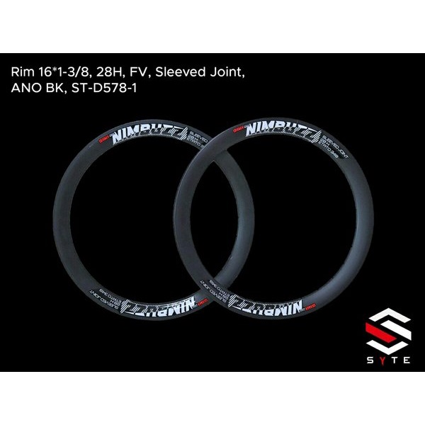 Velg Rims SYTE Sepeda Seli Lipat Folding Mini Track Minion 16 Plus 16