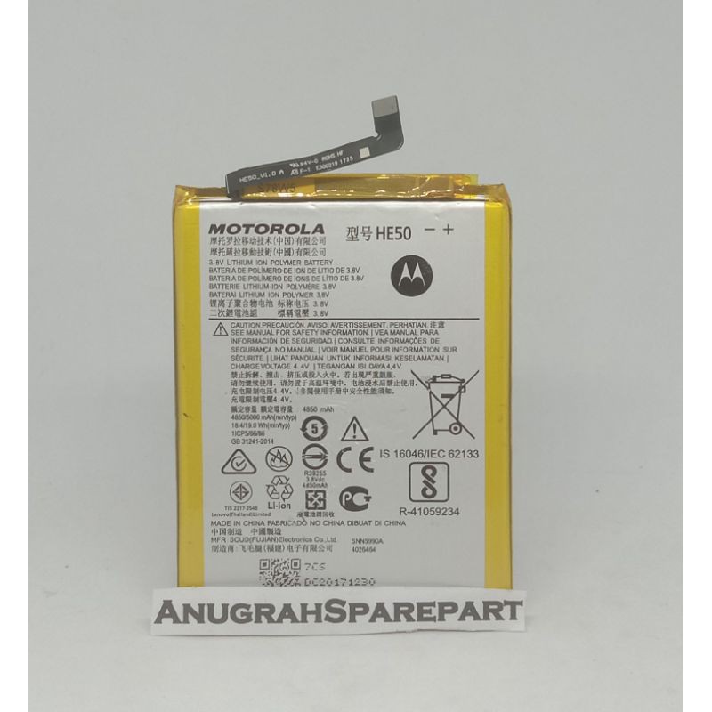 BATERAI BATRE MOTOROLA E4 PLUS MOTO E4+ HE50 4850mah BATTERY ORIGINAL NEW
