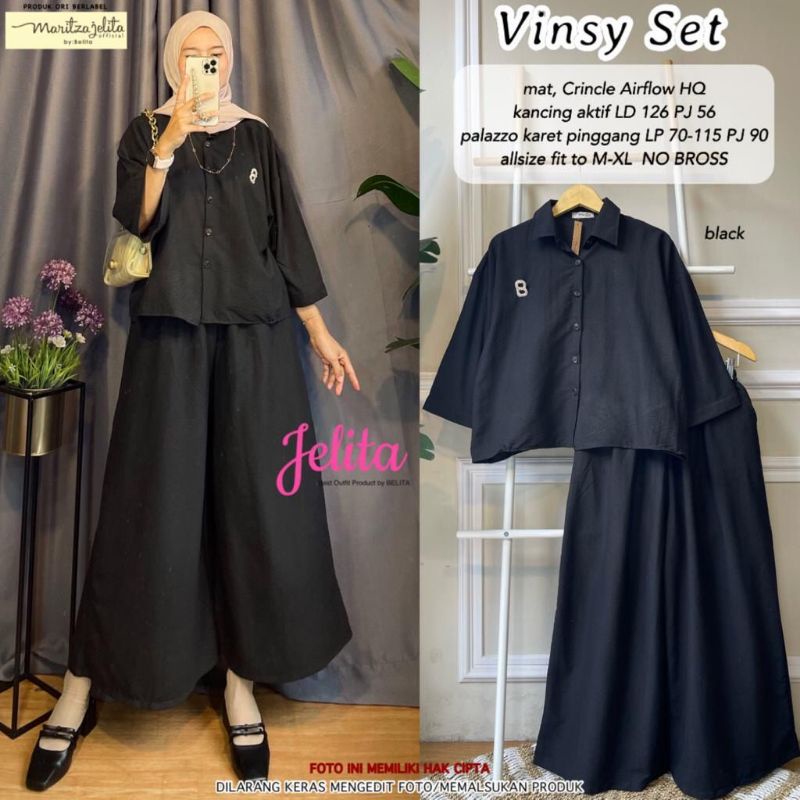 Setelan Wanita. Setelan Rayon. Stelan wanita. Baju muslim. Baju wanita. Vinsy Set. Busui friendly. Fashion Muslim