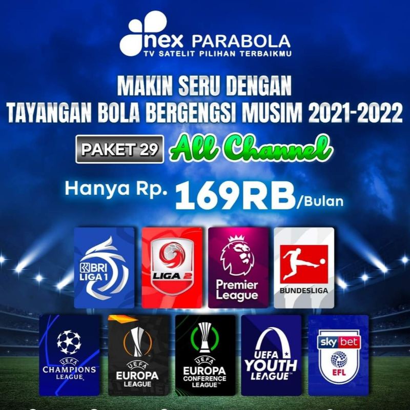 Paket All Channel Nex Parabola Shopee Indonesia