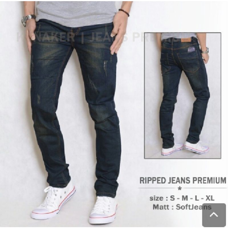 celana jeans sobek underline original - celana jeans pria sobek - celana sobek pria (bisa cod)