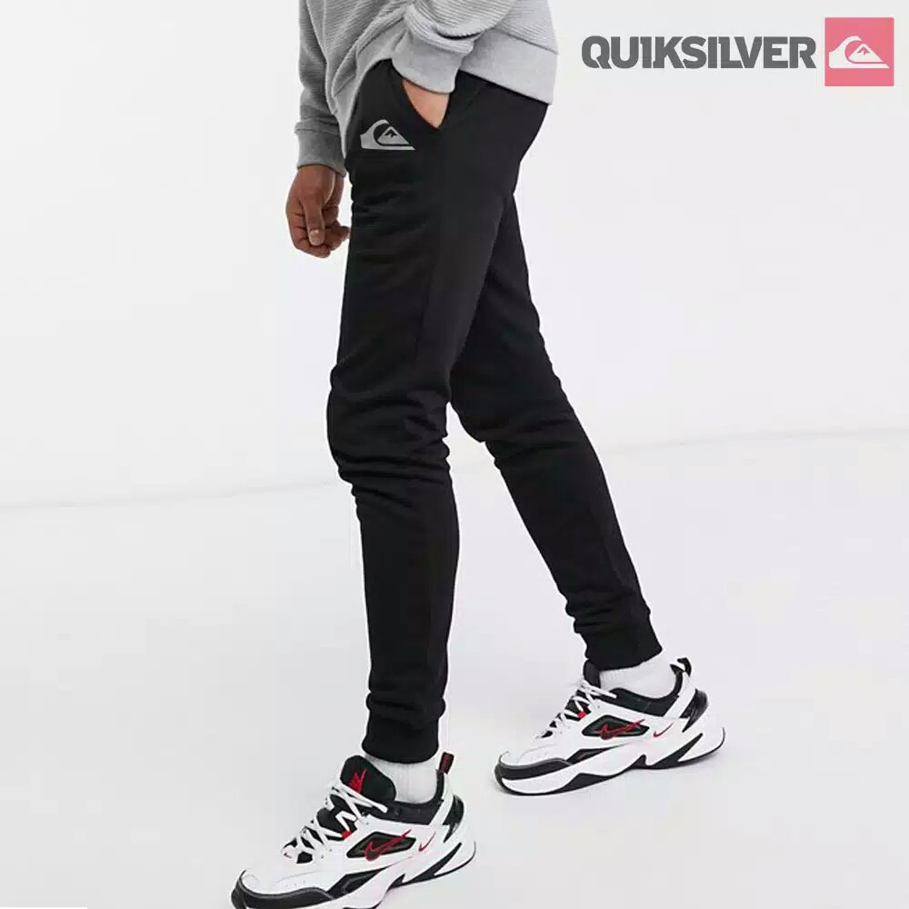 CELANA JOGER / JOGGER PANJANG / TRAINING / SWEATPANTS QUICKSILVER LIGHT BLUE GRADE ORI TERMURAH