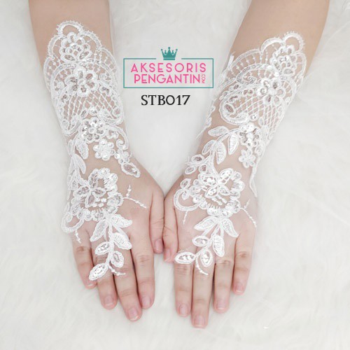 [READY STOK] GLOVES WEDDING AKSESORIS PESTA SARUNG TANGAN PENGATIN WANITA STB017