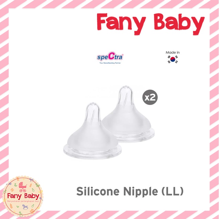 SPECTRA SILICONE NIPPLE WIDE NECK 2PCS