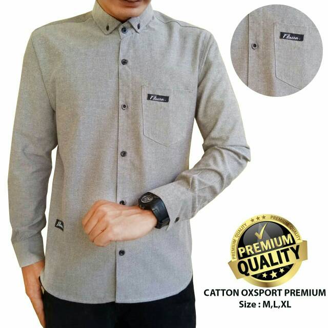 KEMEJA PRIA MENS POLOSAN LENGAN PANJANG COOLMAN PAKIAN PRIA CASUAL PAKAIAN DINAS PNS KERJA SIZE MLXL