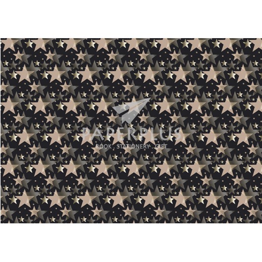 

Kertas Kado Besar Hologram Star Black Brown