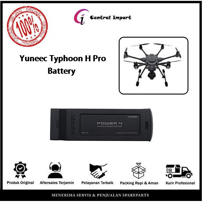 Yuneec Typhoon H Pro Battery - Batterai - Batre Original