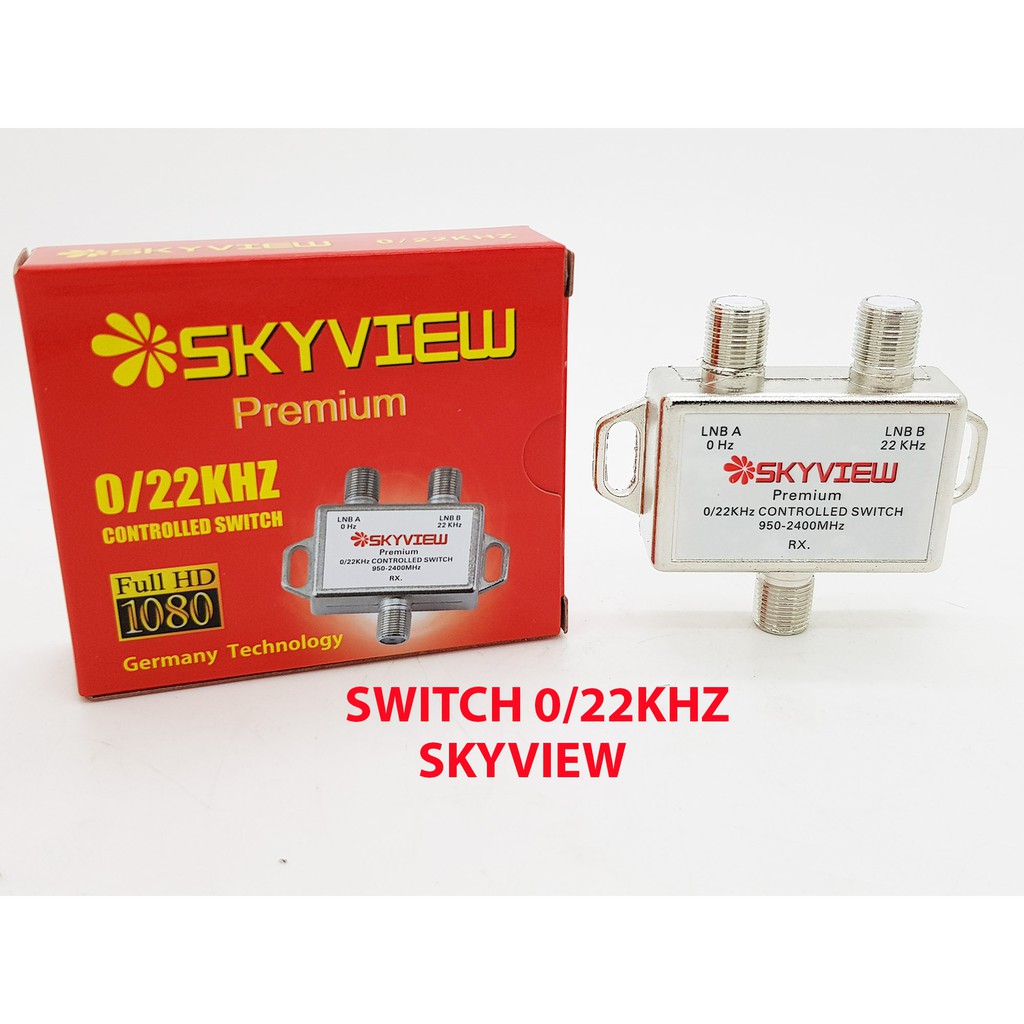 Switch 22k Skyview 2 LNB / Satelit 1 Receiver on off Switch