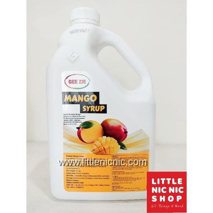 

SIRUP GEE ZIE MANGO SYRUP RASA MANGGA 2.5 KG IMPORT TAIWAN