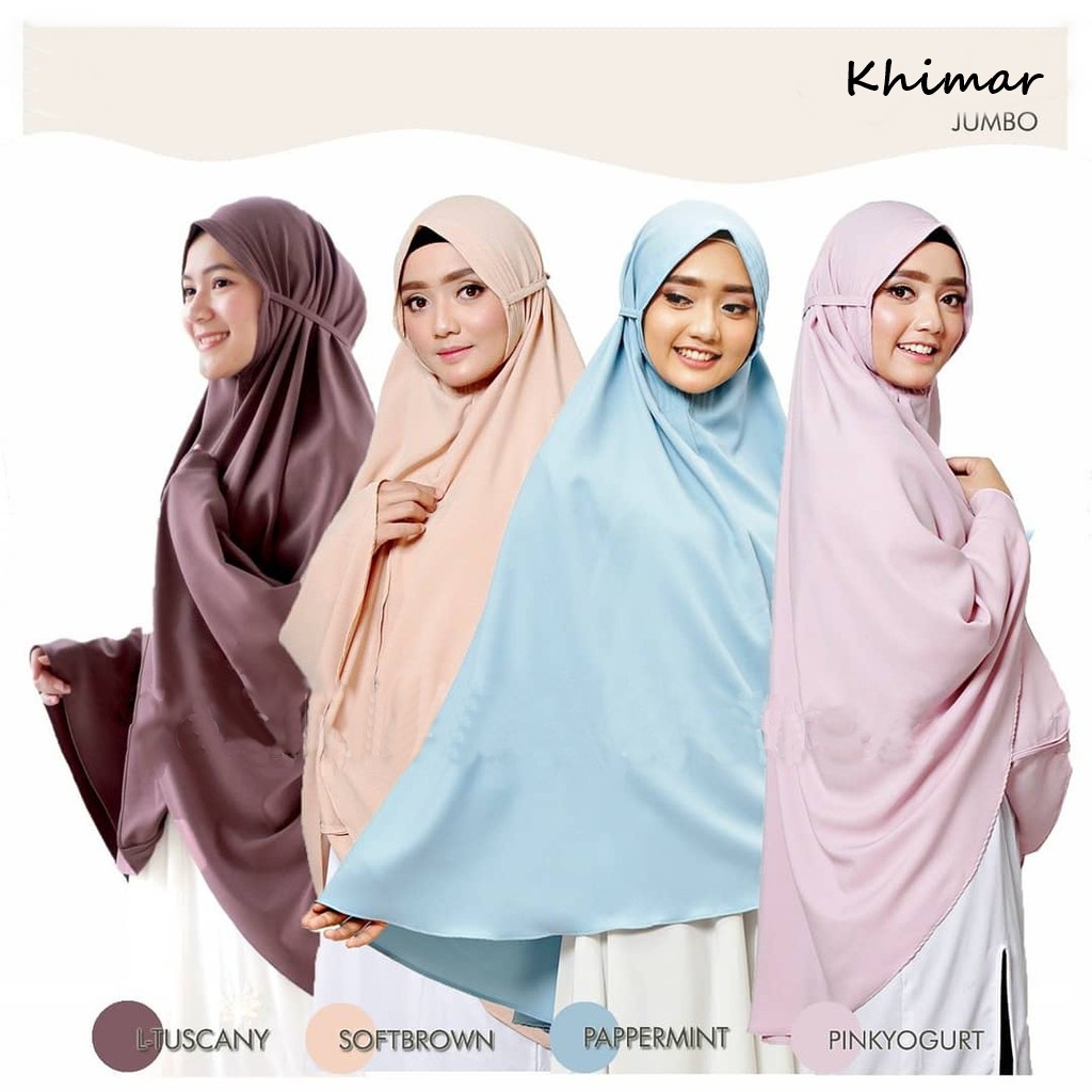 Khimar Jumbo Tali Bahan Wollpeach Premium Bergo Maryam Jumbo Ped Wolfis