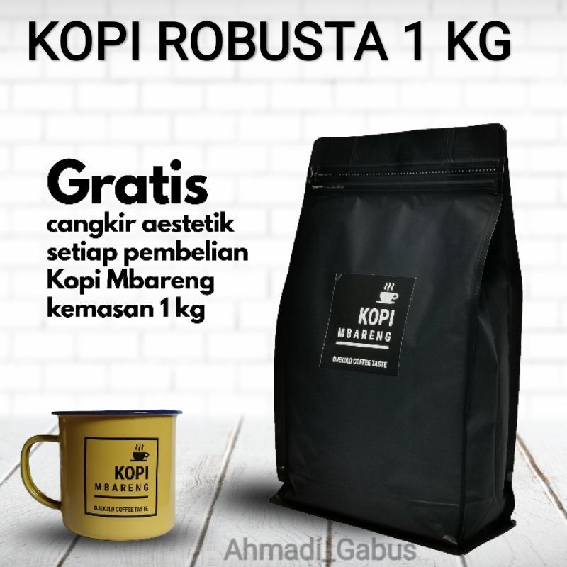 

Kopi Robusta Kopi Mbareng Kopi Hitam Kopi Bubuk Kopi Muria 1 kg