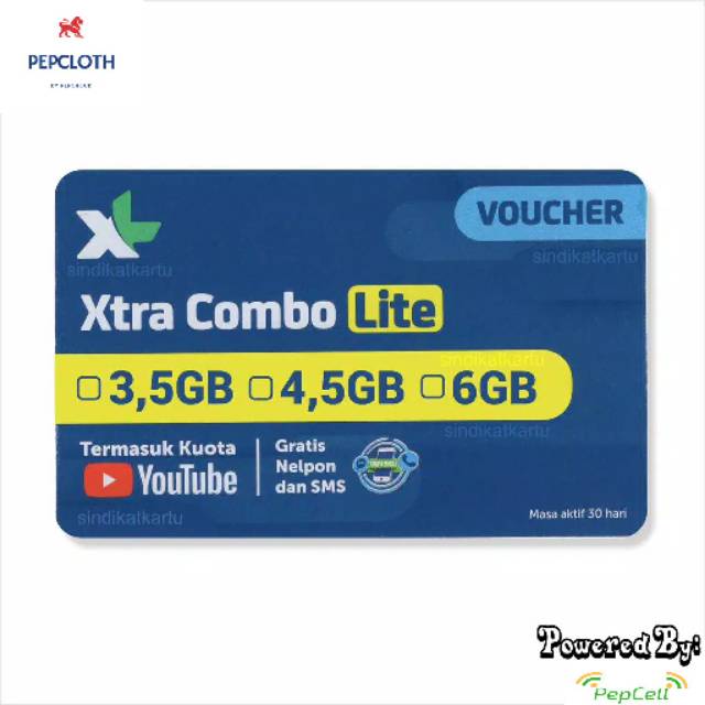 VOUCHER XL XTRA COMBO LITE 4.5 GB / 3.5 / 6GB TERMURAH