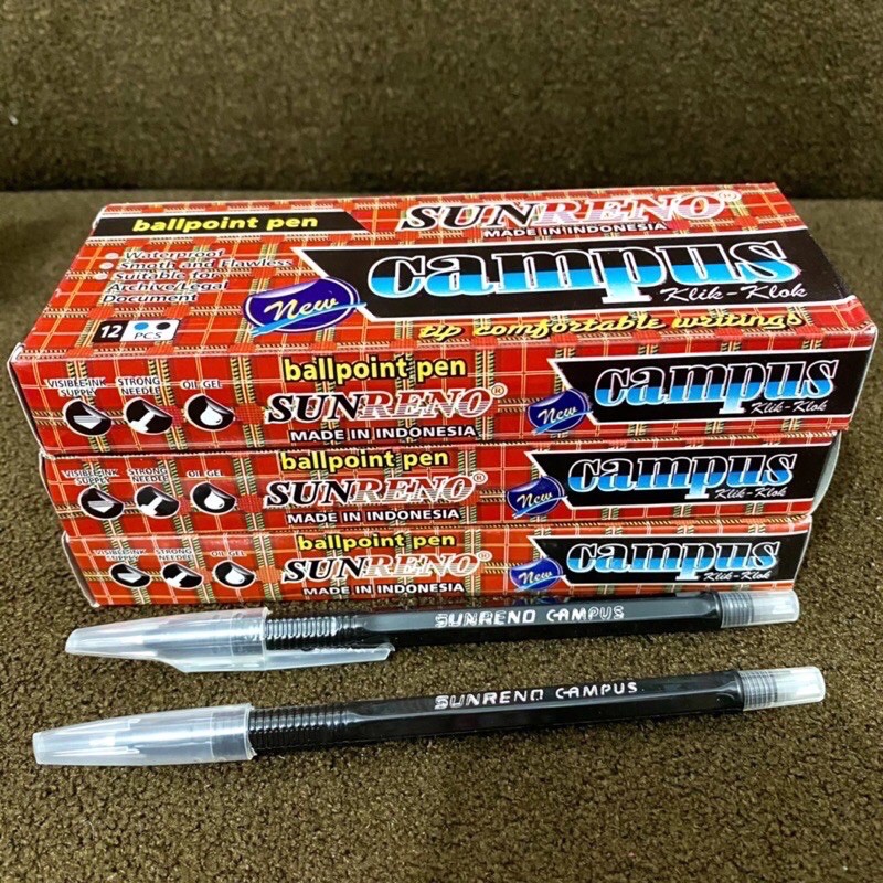 

Pulpen Sunreno / Pulpen Hitam Murah / Ballpoint pen Sunreno Made in Indonesia / Ballpoint Murah