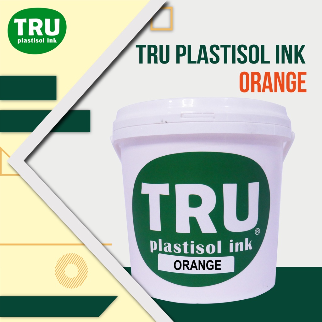 

TRUcolor Plastisol Orange Tinta Sablon Distro 1kg Asli Ekonomis Original