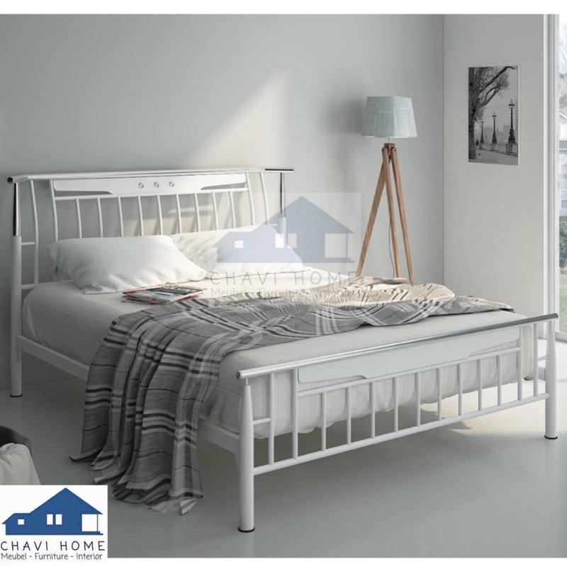 ranjang besi tempat tidur besi divan besi siantano kualitas terbaik ukuran 160