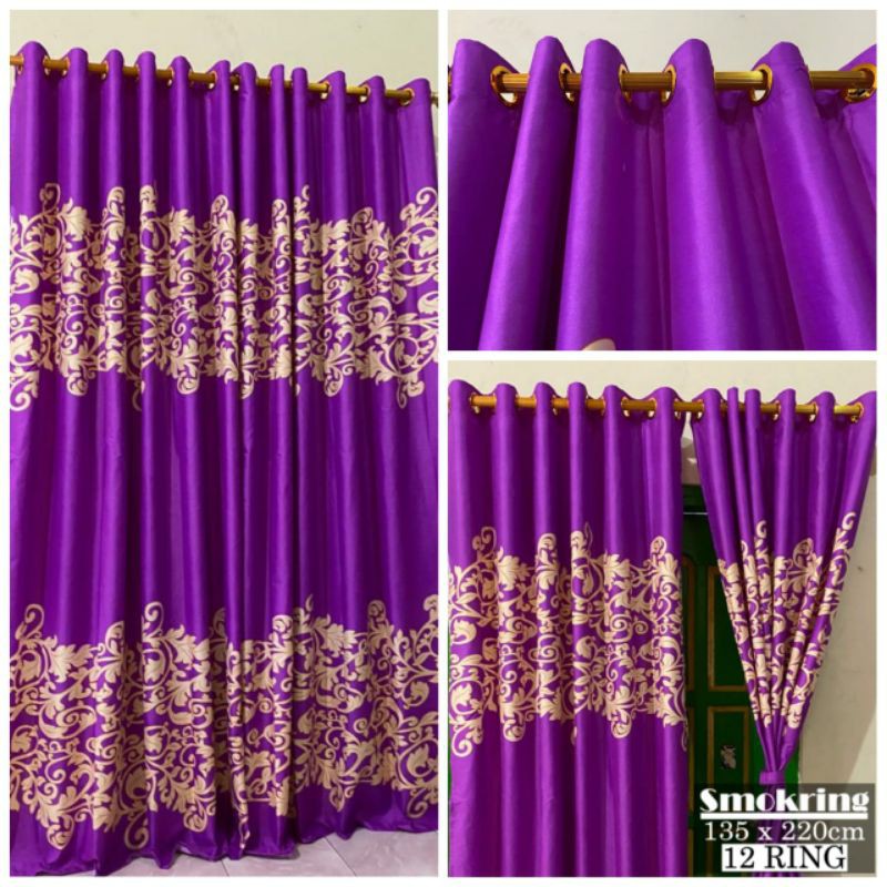 Gorden Batik Ungu 12 Smokring