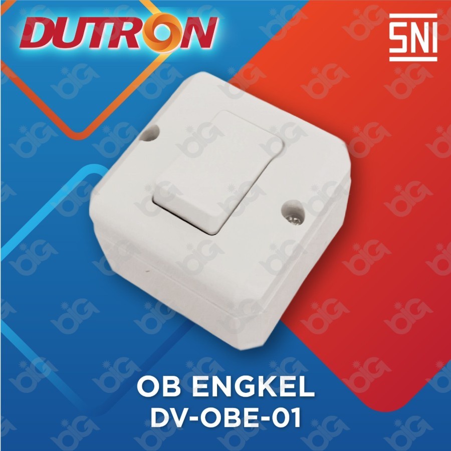 DUTRON Saklar Engkel Outbow Saklar Single OB Tempel DV OBE 01 SNI