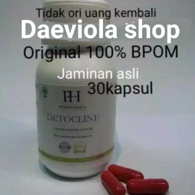 Detocline Detoxic 100% Asli Bpom-Obat herbal alami Anti parasit cleans