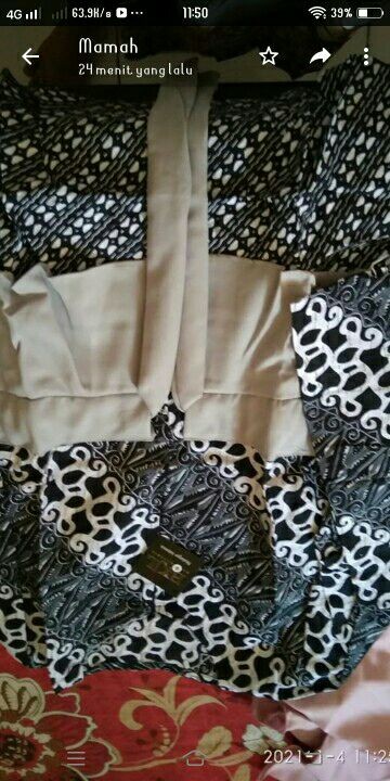Batik Wanita Asj Sa Hrb026 Kenongo Kemeja Tosca Pendek