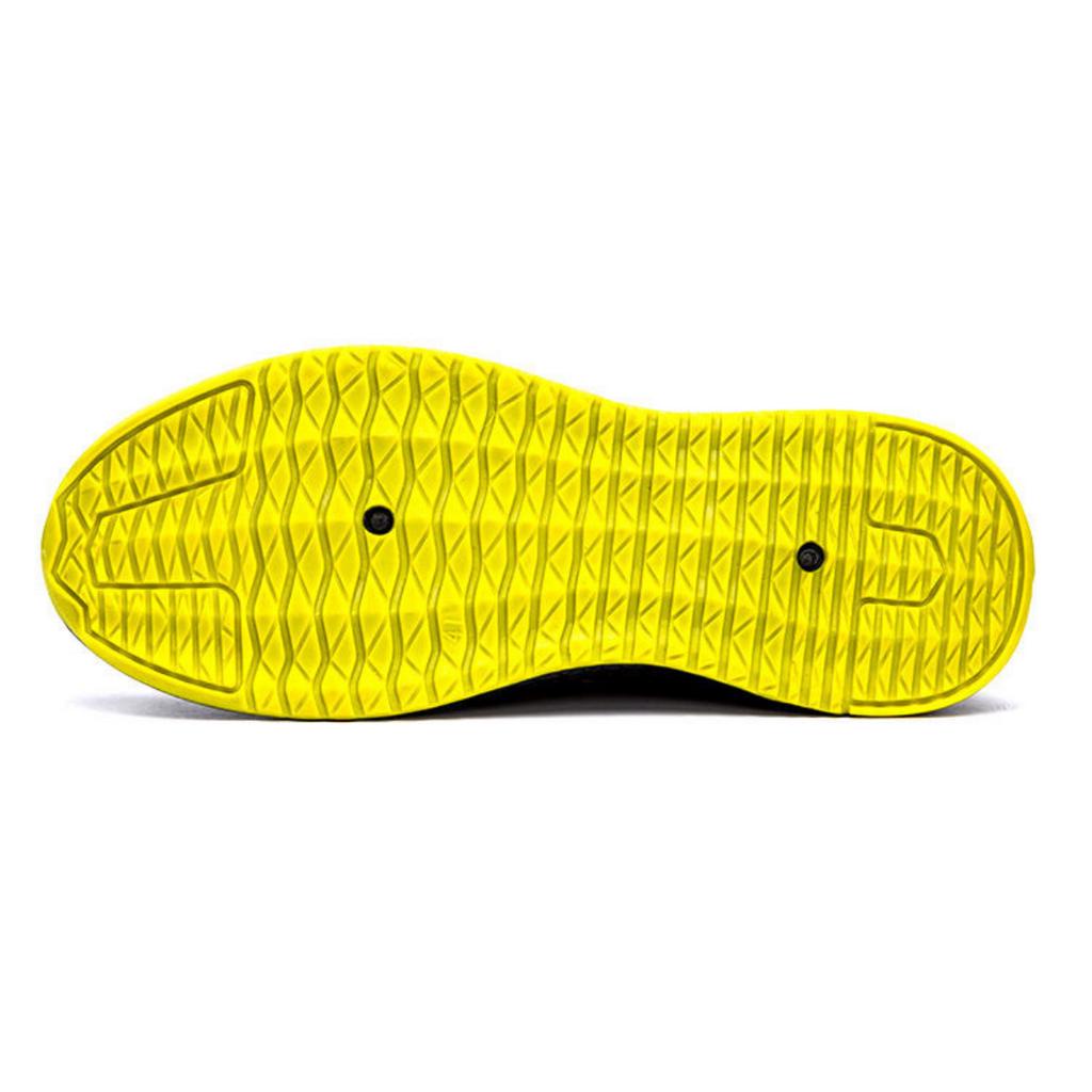 Sepatu Sneakers Pria Olahraga Sport Shoes Casual Running Hitam Kuning