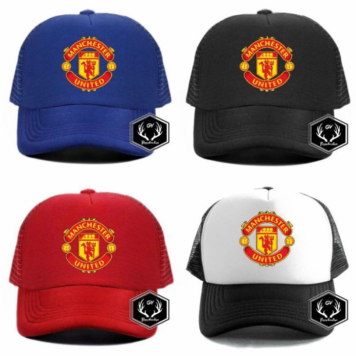 Topi Manchester United - Topi Trucker Manchester United - Navy