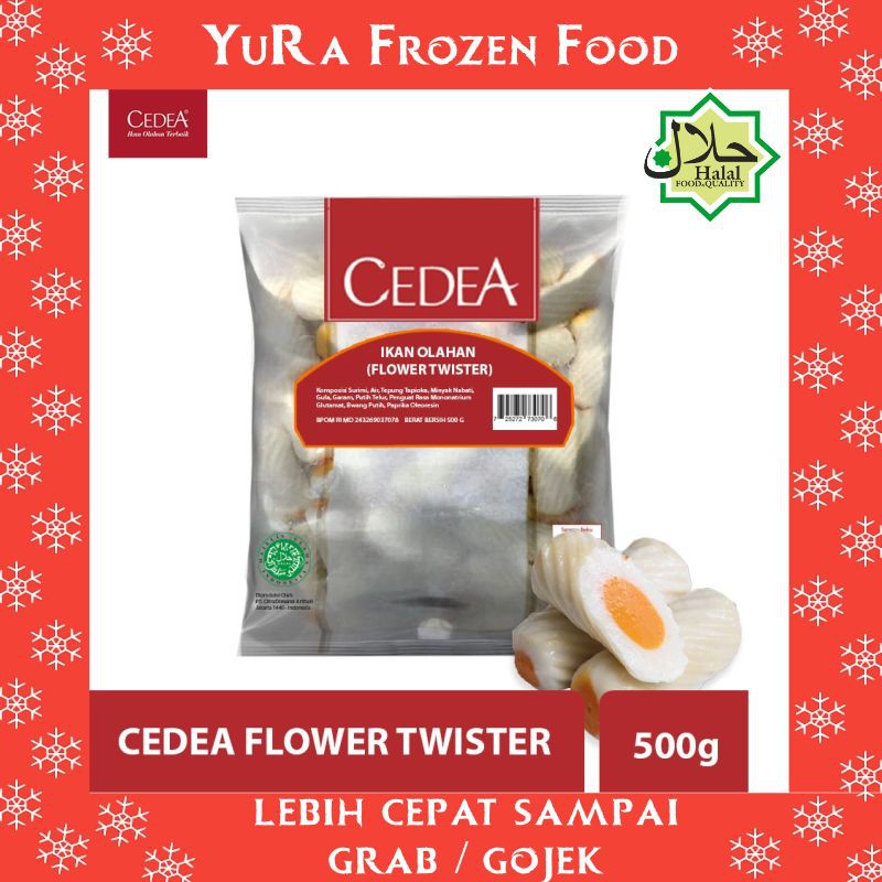 

CEDEA Flower Twister 500gr Ikan Olahan Berkualitas Makanan Halal Enak Yura Frozen Food Murah