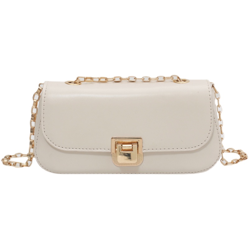 Messenger bag tas ketiak wanita rantai Perancis tas persegi kecil