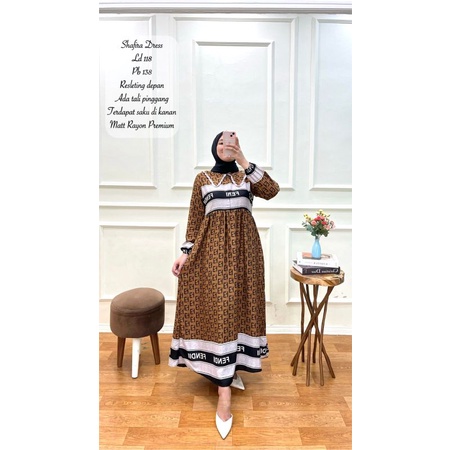 Shafira Dress // Dress Rayon // Gamis Rayon