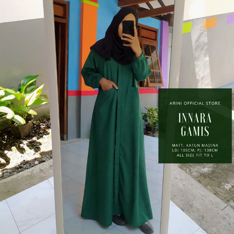 GAMIS INNARA | GAMIS KATUN MADINA FODU | GAMIS MURAH KATUN MADINA