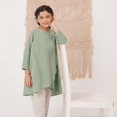 ♜ Kila Tunik Top LEWIS EMMA baju tunik anak lengan panjang linen ♥