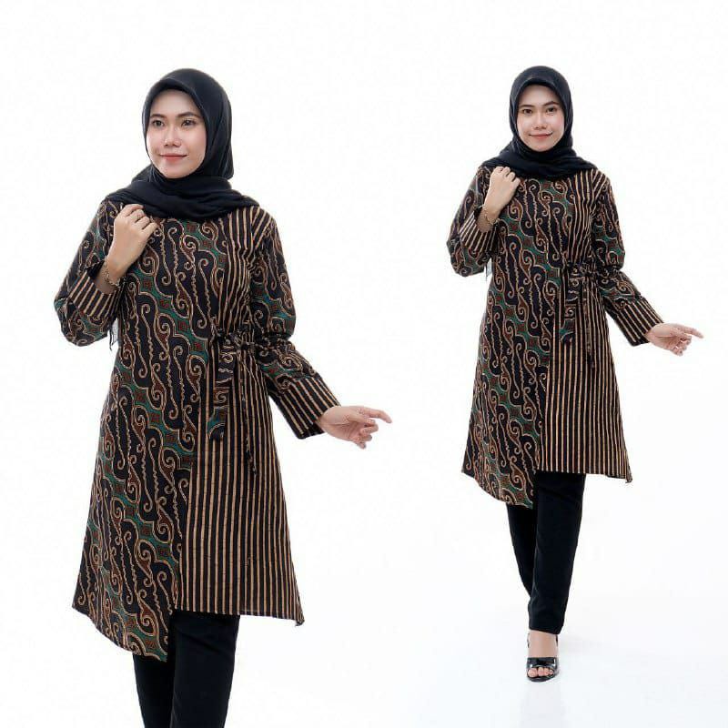 PROMO 12.12 BIRTHDAY SALE Baju Batik Wanita Atasan Tunik Batik Pekalongan Murah Batik Rezz Art-6