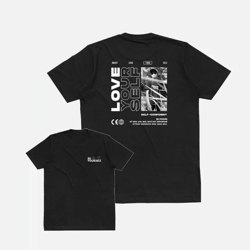 KAOS COSTUME/KAOS FOTO SENDIRI/DESIGN SENDIRI/KAOS AESTETIC