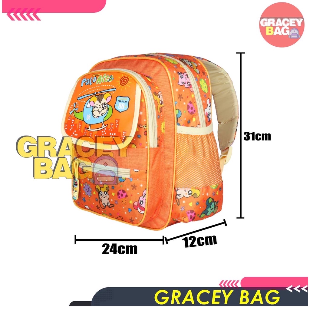 GB-41477P Tas Ransel Anak Perempuan TK / Tas Sekolah Alto