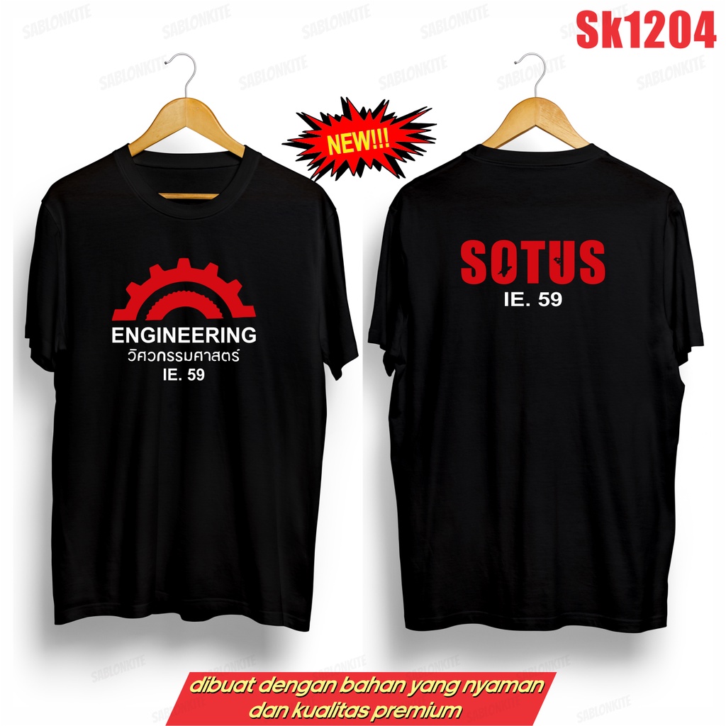 MURAH!!! KAOS SOTUS ENGINERING THAILAND SK1204 UNISEX