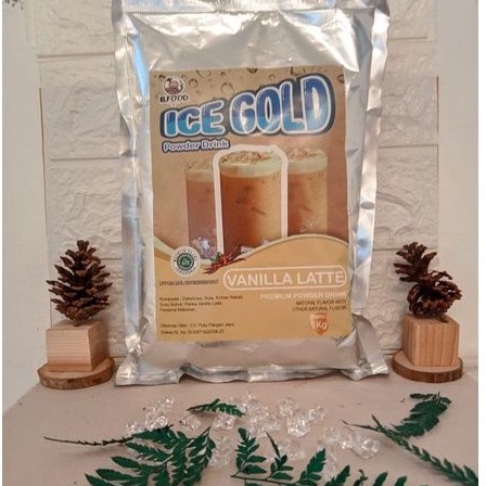 

Powder Drink Premium Ice Gold Mix Rasa Vanilla Latte 1 Kg