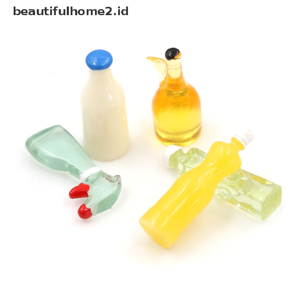 Beautifulhome2. Buku Literatur Dalam Bahasa MandarinId 5pcs Miniatur Botol Plastik 3cm Untuk Aksesoris Dapur Rumah Boneka 1: 12