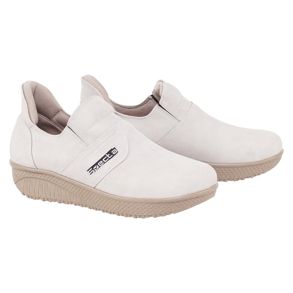 SPECTA - Sepatu Slip On Wanita BP 046 - Cream - Terbaru dan Termurah-1