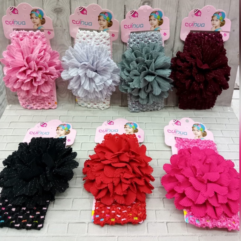 Bandana Bayi Karakter Bunga / Bandana Bayi Lucu Simple Karakter Model Korea