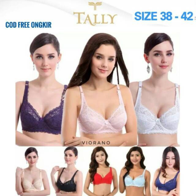 TALLY 983 BRA RENDA BH BRUKAT CANTIK KAWAT BUSA TIPIS