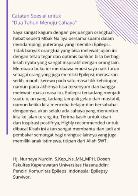 Buku Dua Tahun Menuju Cahaya