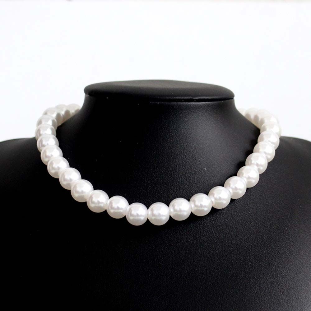 Needway  Party Gifts Women Necklaces Sweet Clavicle Chains Pearl Chokers Minimalism Elegant Beaded Girls Ladies Choker Vintage Korean Style