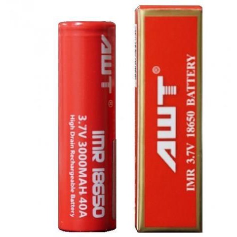Baterai Vapor AWT MERAH 3000mAh 40A Battery 18650 Rokok Elektrik Professional - 1 PCS
