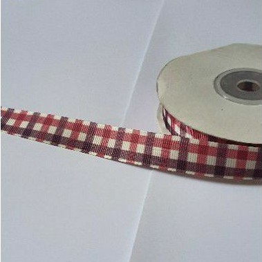 

Pita Plaid Merah Hitam 1 Inch