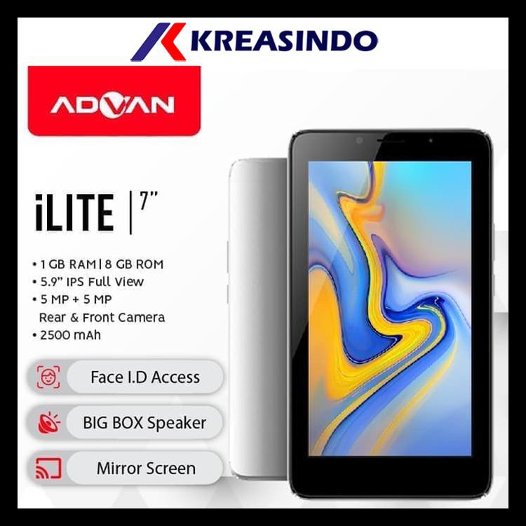 Advan ilite i lite Ram 1gb Tablet 4G LTE 7" Garansi resmi GRATIS ONGKIR
