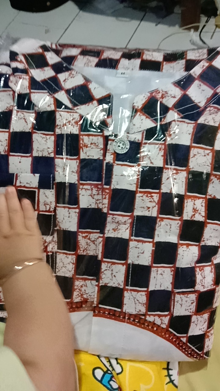 Batik Solo Modern Setelan Sarung Dan Koko Gunungan Sogan