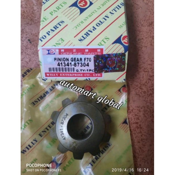 pinion gear gigi gardan kecil taft gt hiline f70